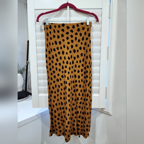 Madewell Midi Printed Slip Skirt - Picture 2 of 3